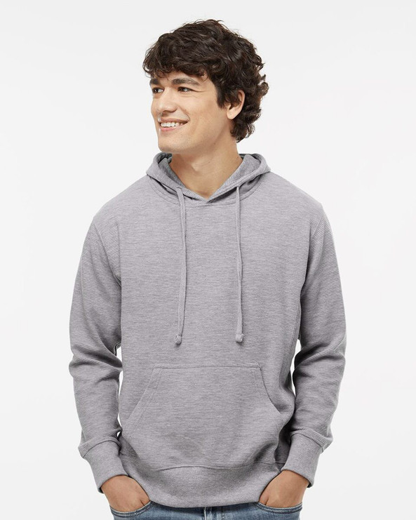 J. America 8706 - Ripple Fleece Hooded Sweatshirt