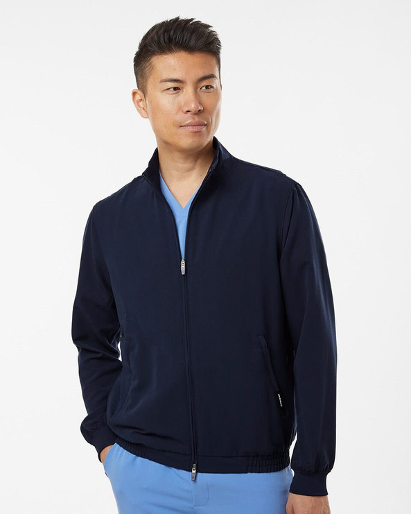 Jaanuu M60001 - Wolfe Everyday Full-Zip 6-Pocket Scrub Jacket