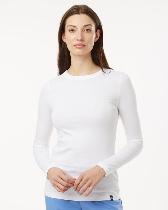 Jaanuu W30002U - Camiseta de manga larga RegenX Cotton Underscrub, Mujer