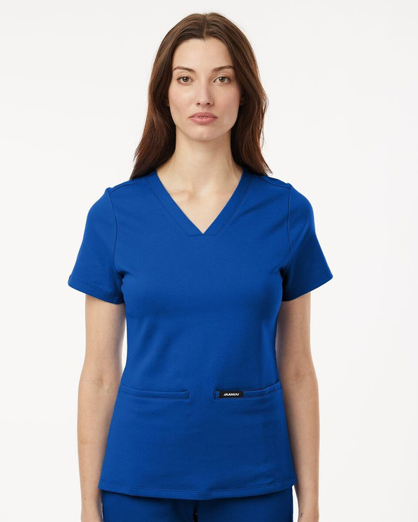 Jaanuu W30003 - Camiseta médica Cesi Ultrasoft, cuello en V, mujer
