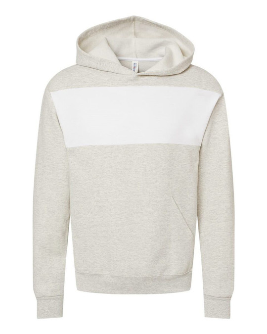 JERZEES 90MR - Sudadera raglán con capucha Snow Heather French Terry