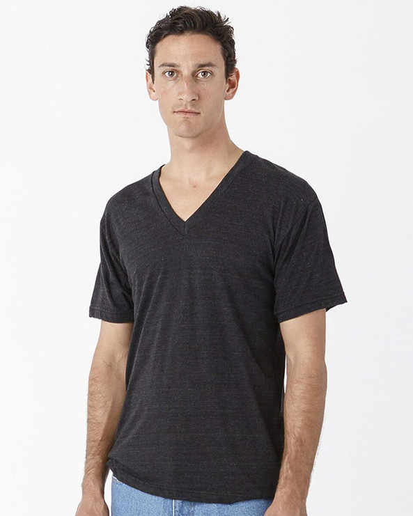 Los Angeles Apparel TR61 - USA-Made Unisex Triblend V-Neck T-Shirt
