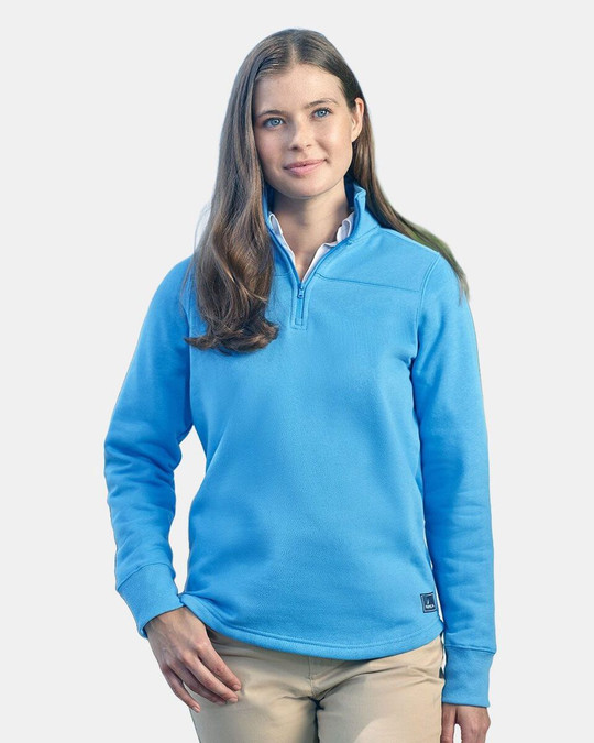 Nautica N17397 - Sudadera Anchor Fleece Quarter-Zip de mujer