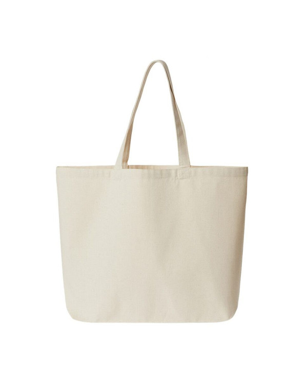 OAD OAD108R - Bolsa Jumbo de lona reciclada de peso medio con fuelle