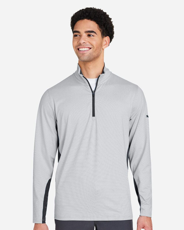Puma Golf PG410 - Mesa Stripe Quarter-Zip Pullover