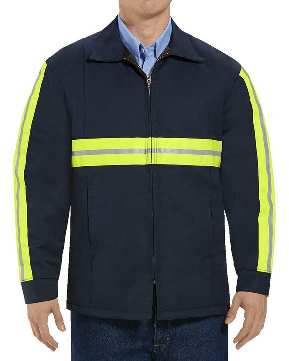 Red Kap JT50EN - Chaqueta con panel permeable de visibilidad mejorada