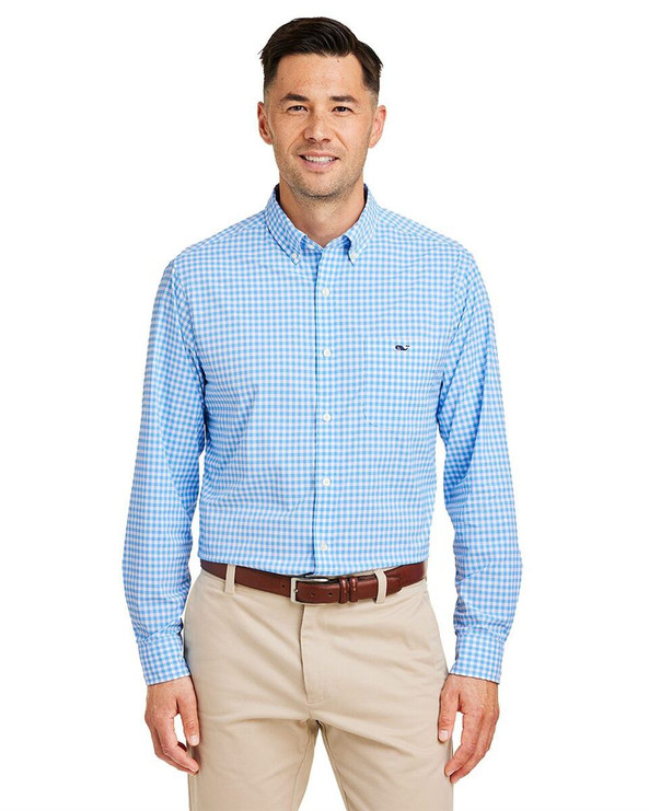 vineyard vines W012060 - On-The-Go Nylon Gingham Shirt