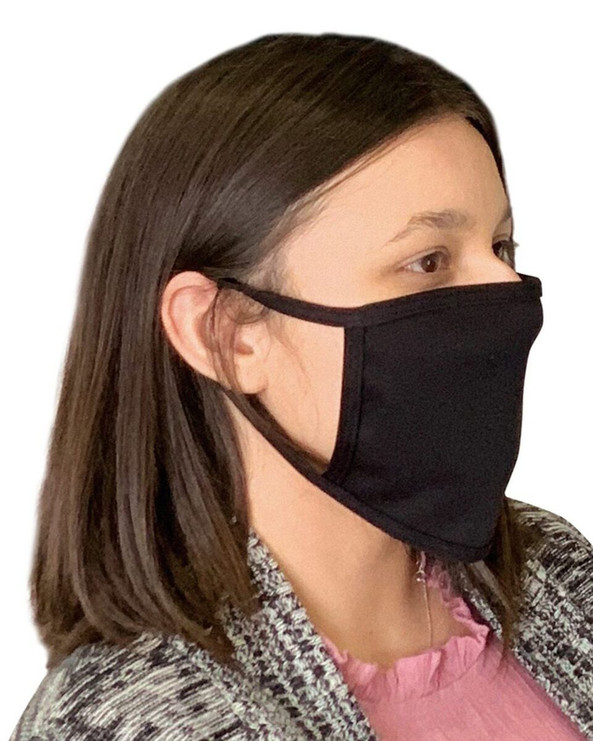 Bayside 1900 - USA-Made 100% Cotton Face Mask