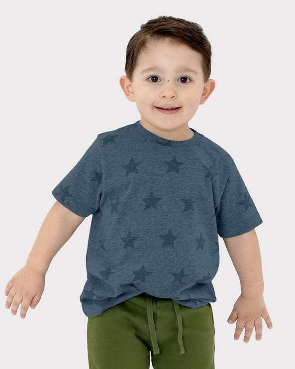 Code Five 3029 - Camiseta con estampado de estrellas