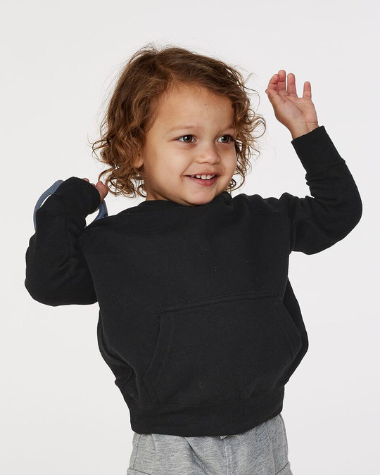 Independent Trading Co. PRM10TSB - Sudadera de raglán con capucha de mezcla especial para niños pequeños