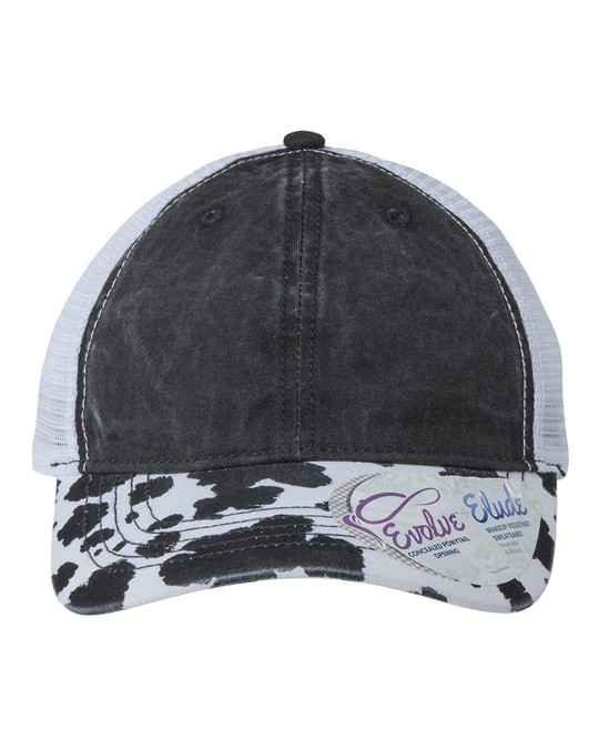 Infinity Her JANET - Gorra de mujer con visera estampada y parte posterior de malla