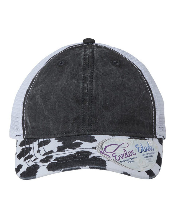 Infinity Her JANET - Gorra de mujer con visera estampada y parte posterior de malla