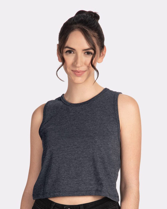 Next Level 5083 - Camiseta de tirantes Festival Crop para mujer