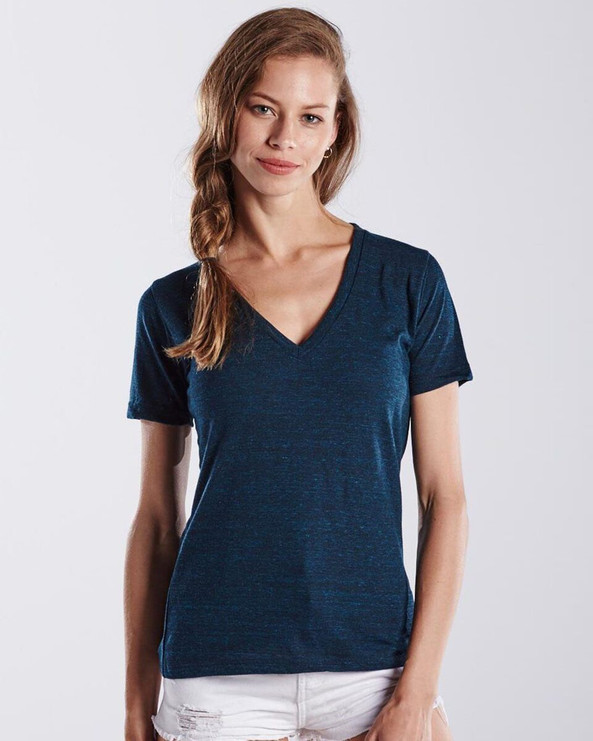 US Blanks US2228 - Women's V-Neck Overdyed Tee
