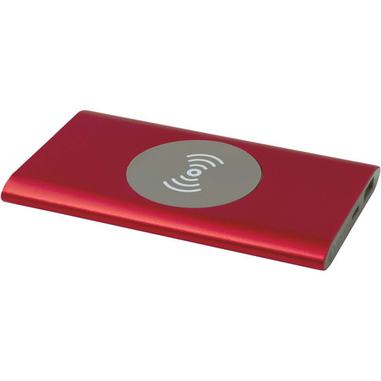 Juice 4000 mAh Type-C recycled aluminium wireless power bank  - EgotierPro 124384