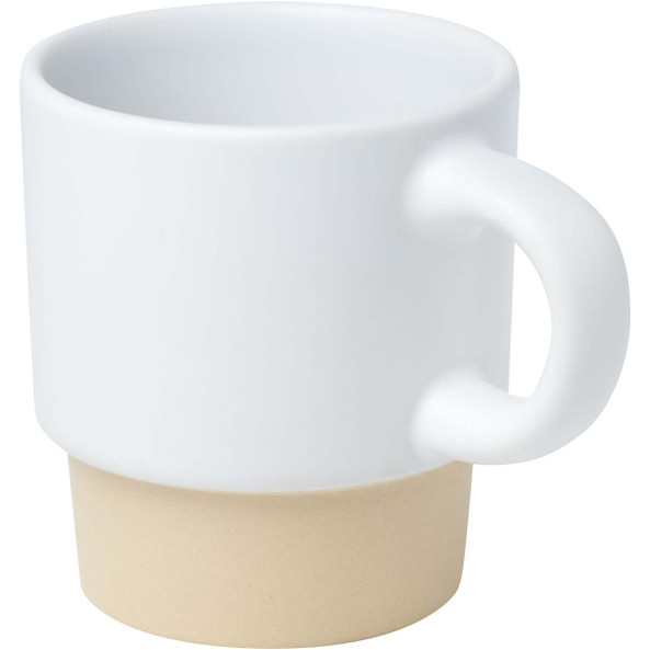 Olympia 130 ml stackable expresso cup with clay bottom - EgotierPro 100805