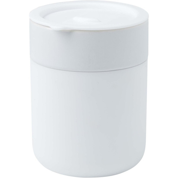 Java 330 ml ceramic tumbler with silicone wrap and plastic lid - EgotierPro 100808