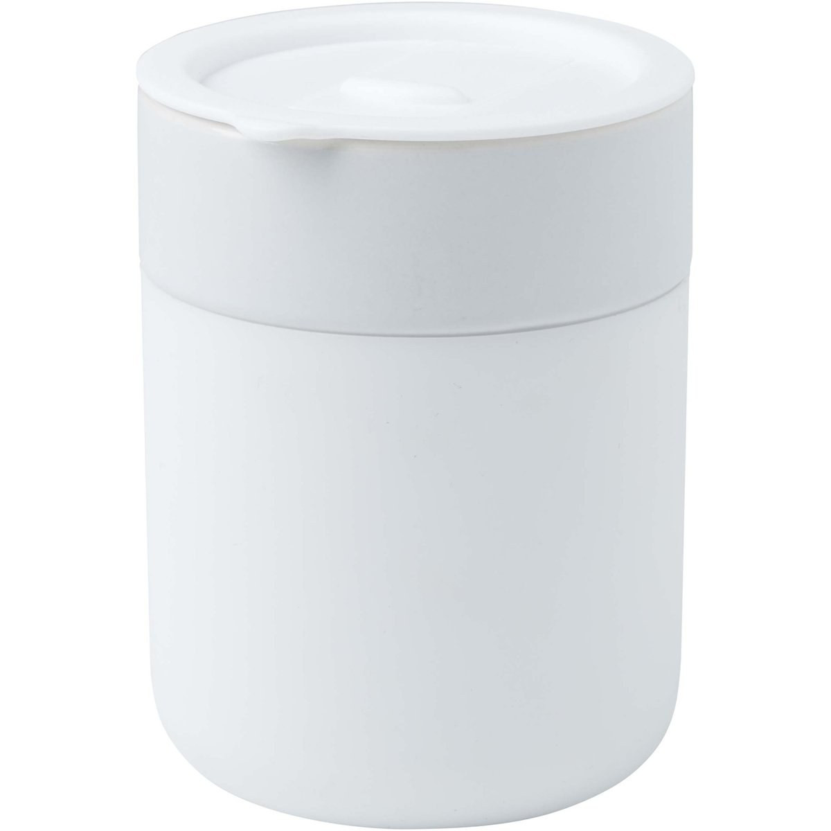 Java kubek ceramiczny z silikonową osłoną i plastikową pokrywką 330 ml - EgotierPro 100808