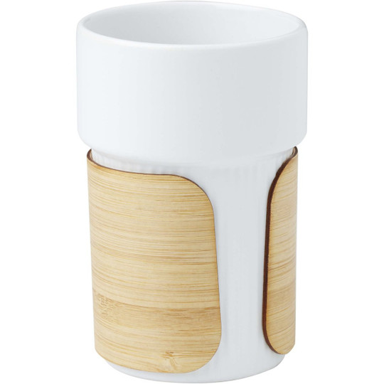 Fika 340 ml tumbler with bamboo sleeve - EgotierPro 100809