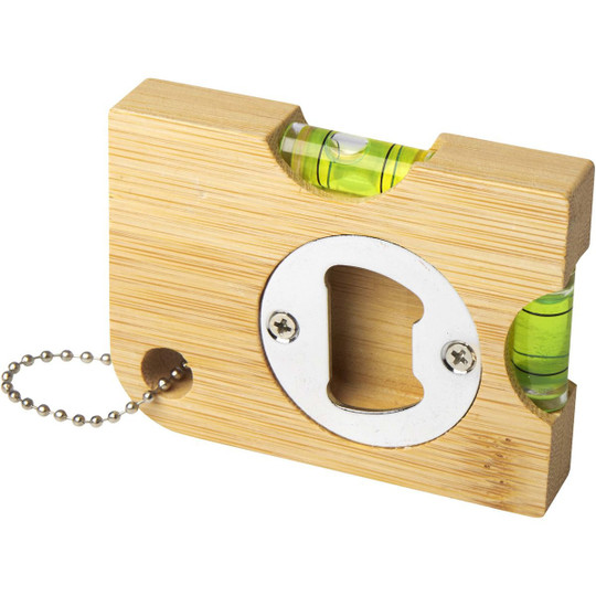 Levo bamboo bottle opener with level  - EgotierPro 113380
