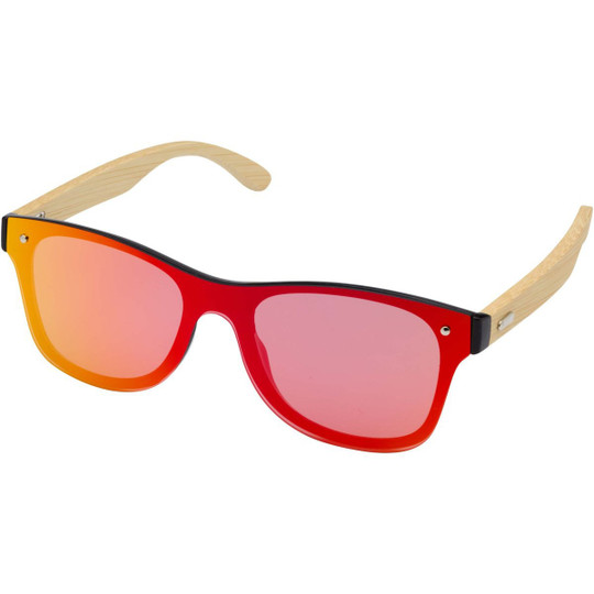 Tan sunglasses with bamboo temples - EgotierPro 127050