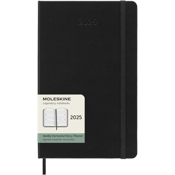 Moleskine 107941 - Agenda L hebdomadaire horizontal 12 mois Moleskine à couverture rigide