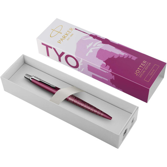 Parker 107933 - Jotter SE Global Icons colour trim ballpoint pen (blue ink)
