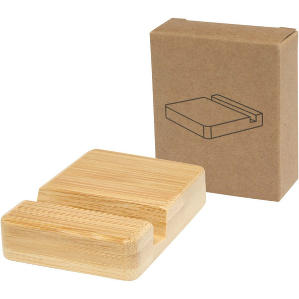 Ebla bamboo phone stand - EgotierPro 104604