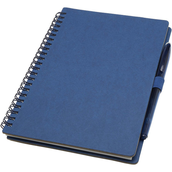 Slate A5 reusable hard cover notebook and pen set (black ink) - EgotierPro 107986