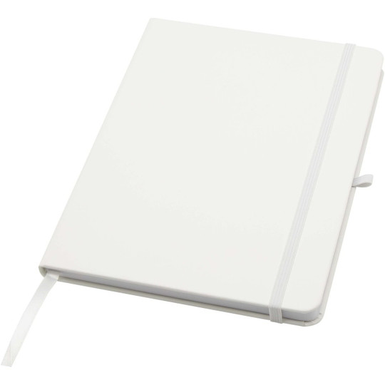 Teak A5 recycled hard cover notebook with lined pages - EgotierPro 106013