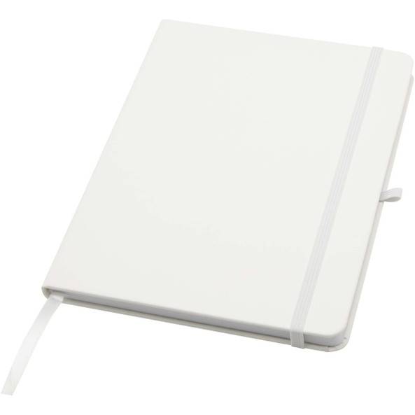 Teak A5 recycled hard cover notebook with lined pages - EgotierPro 106013