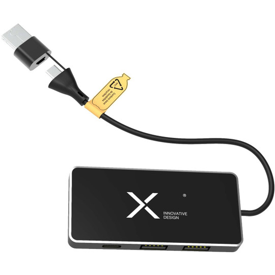 SCX.design 2PX165 - H20 8-in-1 USB hub with dual input and 6-ports
