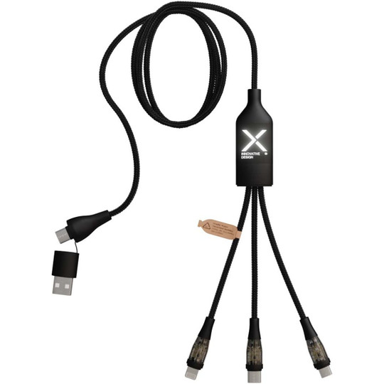 SCX.design 2PX162 - C50 5-in-1 fast charging 100W/5A cable with digital display