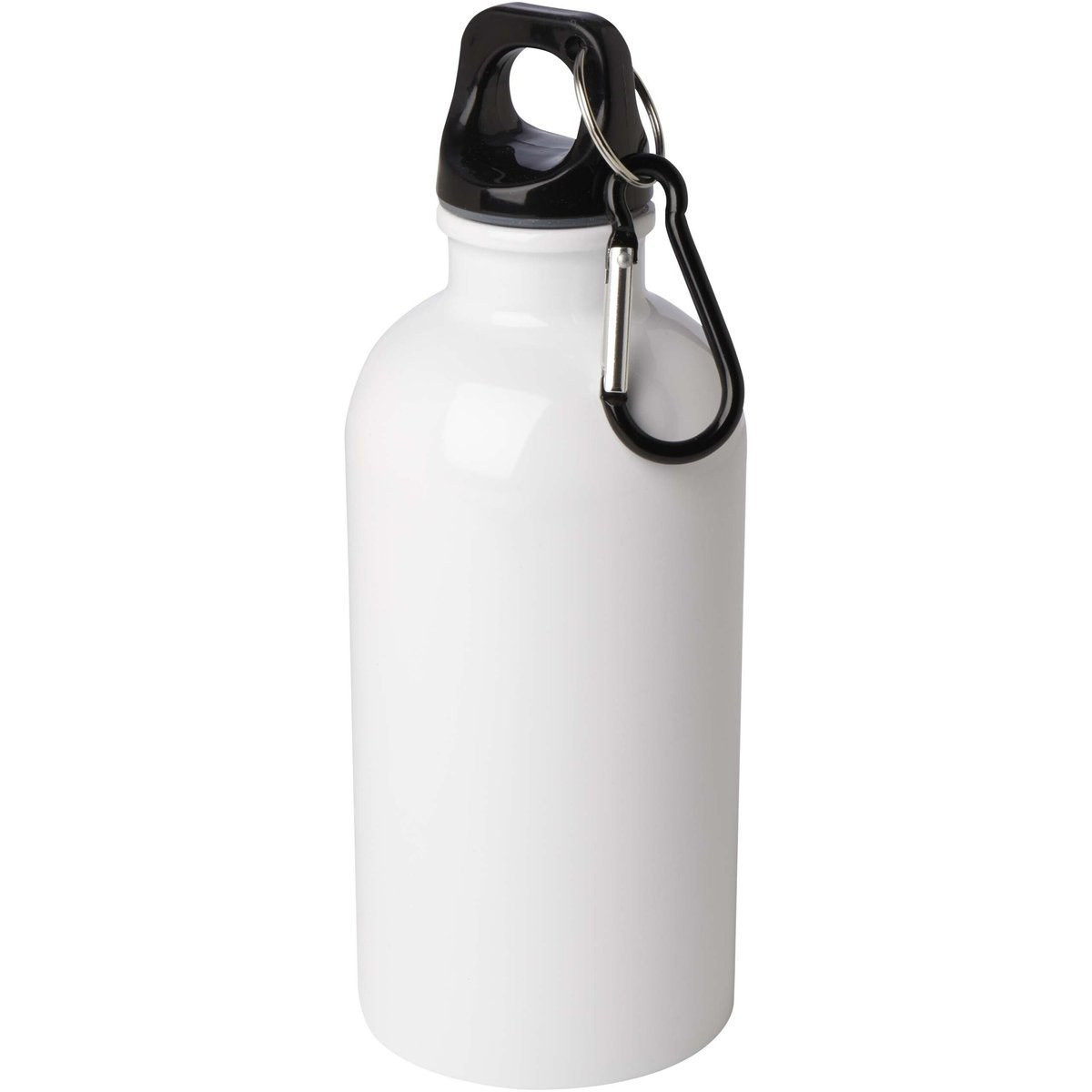 Borraccia da 400 ml in acciaio inossidabile certificato RCS a parete singola con moschettone Oregon - EgotierPro 100860