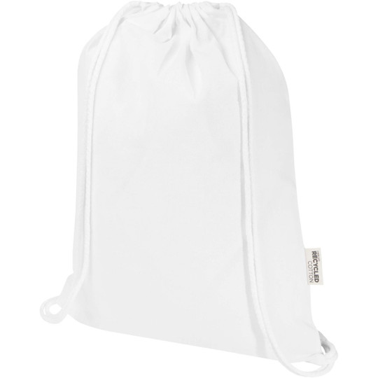 Oregon Blend 140 g/m² GRS recycled drawstring bag 5L - EgotierPro 120761
