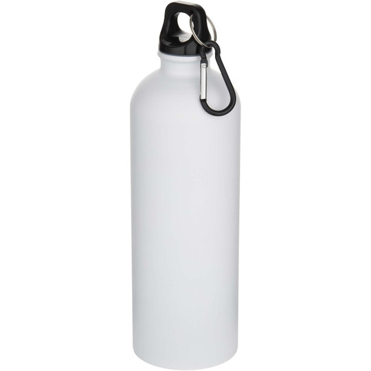 Oregon 750 ml matte RCS recycled single wall stainless steel water bottle with carabiner - EgotierPro 100872