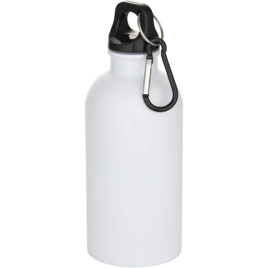 Oregon 400 ml RSC-zertifizierte einwandige Sublimation Trinkflasche aus recyceltem Edelstahl mit Karabinerhaken - EgotierPro 100873