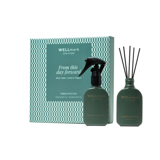 WELLmark 124643 - Wellmark Tender Affection 50 ml room spray and 50 ml diffuser gift set