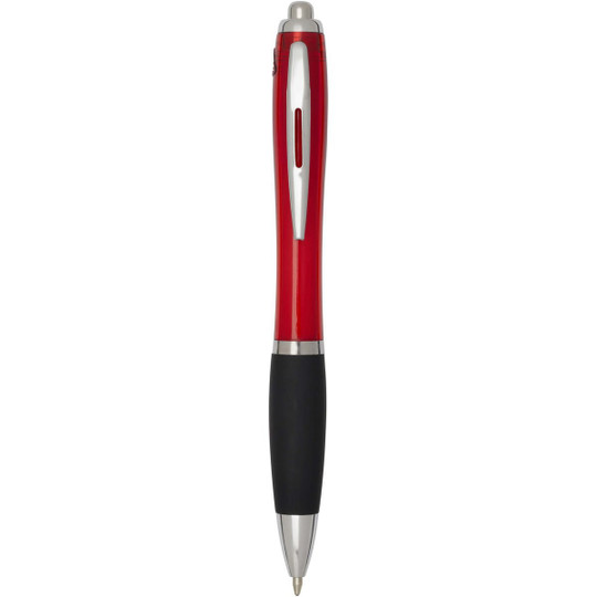 Nash RCS recycled plastic ballpoint pen with coloured barrel and black grip (black ink) - EgotierPro 106448