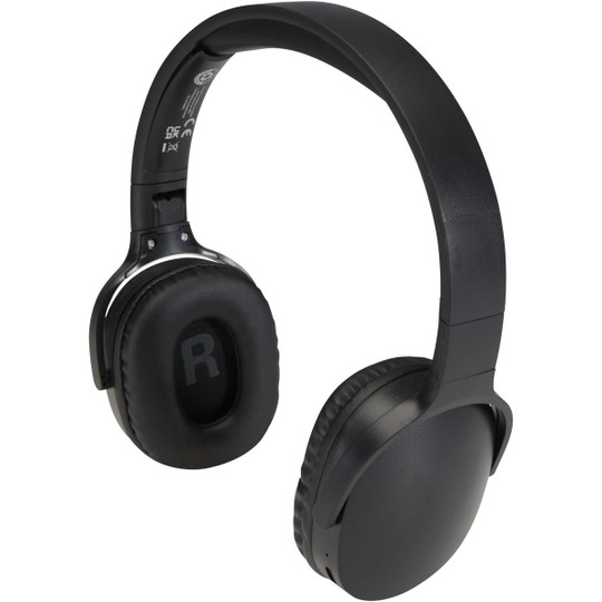 Ancha recycled plastic over-ear wireless Bluetooth headset - EgotierPro 124483