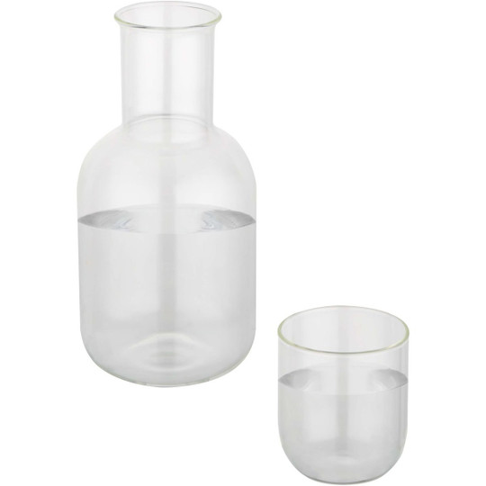 Seasons 126395 - Amelie glass carafe and cup set with matt finish