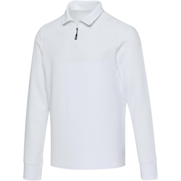 Elevate 39551 - Zeus uniseks half-zip poloshirt met lange mouwen