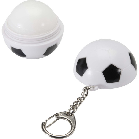 Rami football-shaped vanilla lip balm with SPF 15 and keychain - EgotierPro 126414