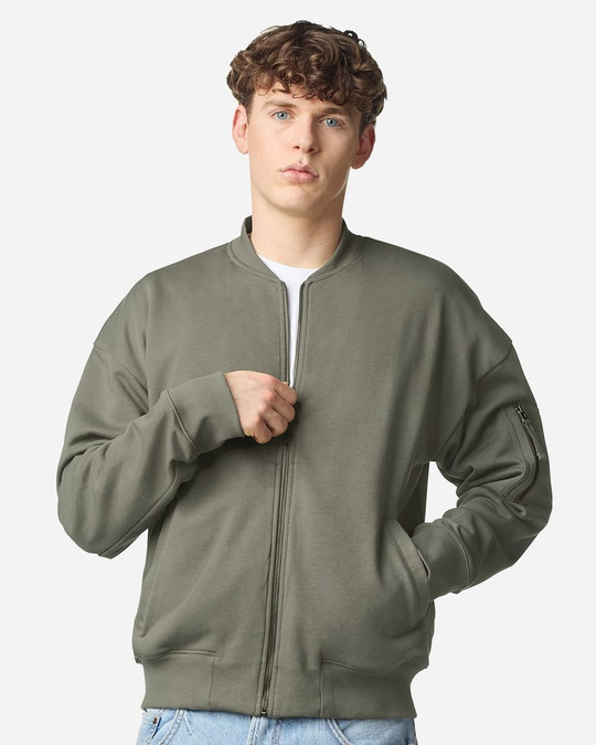 American Apparel FTJ77 - Chaqueta bomber unisex de rizo francés