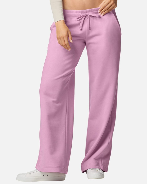 American Apparel FTP00 - Pantalones de pierna ancha de felpa francesa para mujer