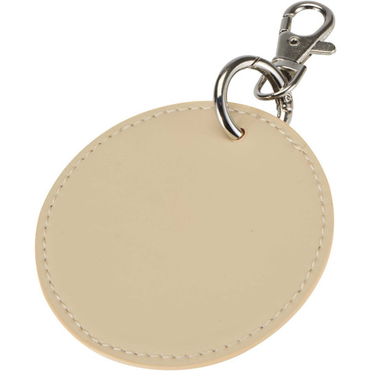 Resi Plus GRS recycled round charm keychain - EgotierPro 130140
