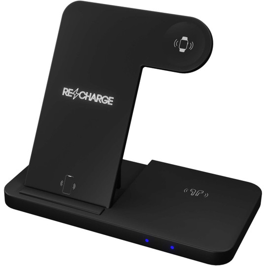 SCX.design 2PX135 - W28 base de chargement sans fil 3-en-1 avec support pour téléphone