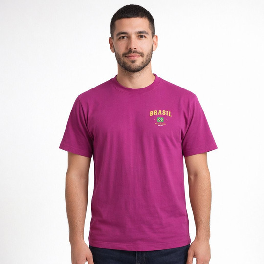 Unisex T-shirt met Brasil Design 11380-CDBR