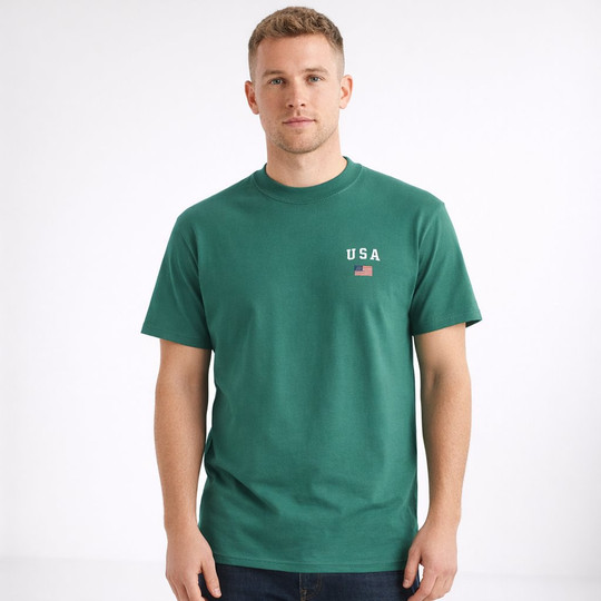 Usa Themed Cotton T-Shirt 11380-CDUSA