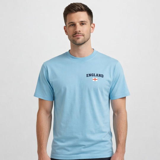 England Flag Design T-shirt 11380-CLEN